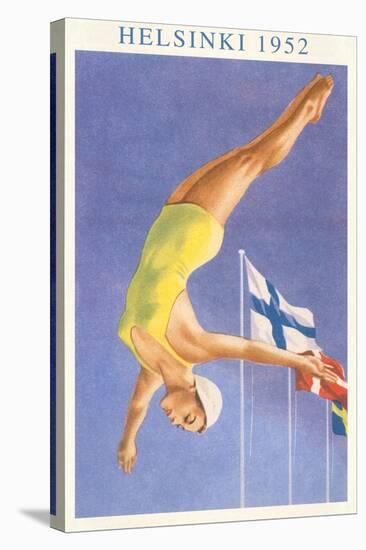 Olympic Diving, Helsinki, Finland, 1952-null-Stretched Canvas