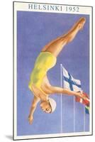 Olympic Diving, Helsinki, Finland, 1952-null-Mounted Art Print
