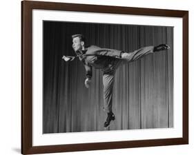 Olympic Figure Skating Champion Dick Button Skating-Gjon Mili-Framed Premium Photographic Print