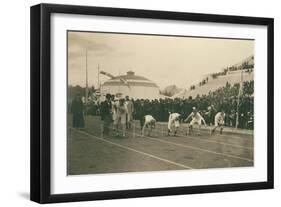 Olympic Games, 1896, Preparation for the 100-Meter Race, 1896-Albert Meyer-Framed Giclee Print