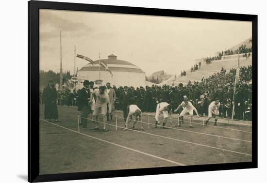 Olympic Games, 1896, Preparation for the 100-Meter Race, 1896-Albert Meyer-Framed Giclee Print