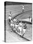 Olympic Games 1952 : Emil Zatopek in the Lead During 5000 M. Race July 25, 1952-null-Stretched Canvas