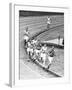 Olympic Games 1952 : Emil Zatopek in the Lead During 5000 M. Race July 25, 1952-null-Framed Photo