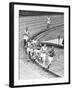 Olympic Games 1952 : Emil Zatopek in the Lead During 5000 M. Race July 25, 1952-null-Framed Photo