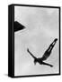 Olympic Games in Helsinki : Diving During Swimming Events July 29, 1952-null-Framed Stretched Canvas