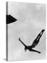 Olympic Games in Helsinki : Diving During Swimming Events July 29, 1952-null-Stretched Canvas