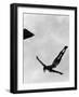 Olympic Games in Helsinki : Diving During Swimming Events July 29, 1952-null-Framed Photo