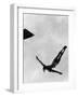 Olympic Games in Helsinki : Diving During Swimming Events July 29, 1952-null-Framed Photo