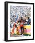 Olympic Games in Los Angeles, 1984 : 100M : Carl Lewis Winner-null-Framed Photo