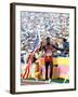 Olympic Games in Los Angeles, 1984 : 100M : Carl Lewis Winner-null-Framed Photo