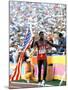 Olympic Games in Los Angeles, 1984 : 100M : Carl Lewis Winner-null-Mounted Photo