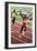 Olympic Games in Los Angeles, 1984 : 4X100M : American Team Is Winner : Carl Lewis-null-Framed Photo