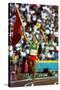 Olympic Games in Los Angeles, 1984 : Moroccan Athlet Said Aouita Win the 5000M-null-Stretched Canvas