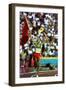 Olympic Games in Los Angeles, 1984 : Moroccan Athlet Said Aouita Win the 5000M-null-Framed Photo