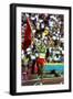 Olympic Games in Los Angeles, 1984 : Moroccan Athlet Said Aouita Win the 5000M-null-Framed Photo