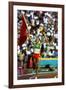 Olympic Games in Los Angeles, 1984 : Moroccan Athlet Said Aouita Win the 5000M-null-Framed Photo