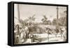 Olympic Games (Litho)-English-Framed Stretched Canvas