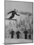 Olympic Hopeful, Bud Werner, Jumping Slope, at Sun Valley Training Camp-null-Mounted Premium Photographic Print