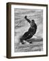 Olympic Hopeful, Tom Corcoran, Demonstrating Down Hill Turn, at Sun Valley Training Camp-null-Framed Premium Photographic Print