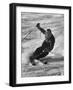 Olympic Hopeful, Tom Corcoran, Demonstrating Down Hill Turn, at Sun Valley Training Camp-null-Framed Premium Photographic Print