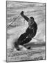 Olympic Hopeful, Tom Corcoran, Demonstrating Down Hill Turn, at Sun Valley Training Camp-null-Mounted Premium Photographic Print