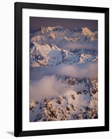 Olympic Mountain Range, Olympic National Park, UNESCO World Heritage Site, Washington State, USA-Colin Brynn-Framed Photographic Print