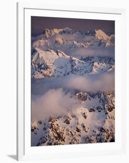 Olympic Mountain Range, Olympic National Park, UNESCO World Heritage Site, Washington State, USA-Colin Brynn-Framed Photographic Print