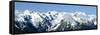 Olympic Mountain Skyline-Douglas Taylor-Framed Stretched Canvas