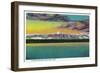Olympic Mountains from Puget Sound - Olympic National Park-Lantern Press-Framed Art Print