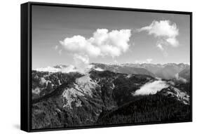 Olympic Mountains II-Laura Marshall-Framed Stretched Canvas