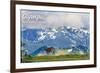 Olympic National Park - Deer and Hurricane Ridge-Lantern Press-Framed Premium Giclee Print