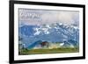 Olympic National Park - Deer and Hurricane Ridge-Lantern Press-Framed Art Print