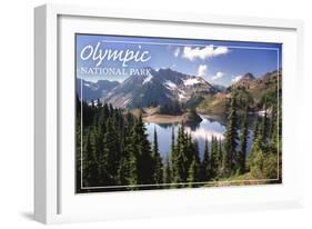 Olympic National Park - Hart Lake-Lantern Press-Framed Art Print