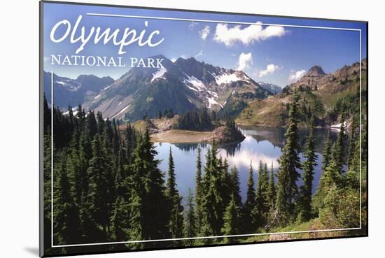 Olympic National Park - Hart Lake-Lantern Press-Mounted Art Print