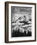 Olympic National Park, Mount Carrie and Carrie Glacier Through the Clouds from Hurricane Ridge-Ann Collins-Framed Photographic Print