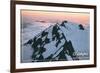 Olympic National Park - Mount Olympus at Sunrise-Lantern Press-Framed Art Print