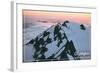 Olympic National Park - Mount Olympus at Sunrise-Lantern Press-Framed Art Print