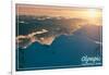 Olympic National Park - Mount Olympus at Sunset-Lantern Press-Framed Art Print