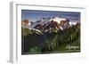 Olympic National Park - Mount Olympus-Lantern Press-Framed Art Print