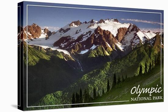 Olympic National Park - Mount Olympus-Lantern Press-Stretched Canvas