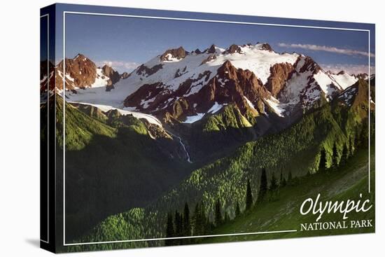 Olympic National Park - Mount Olympus-Lantern Press-Stretched Canvas