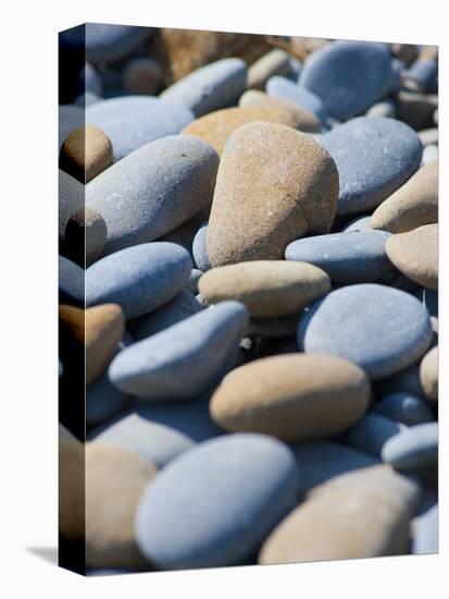 Olympic National Park, Wa: Blue and Brown Stones Found on Ruby Beach-Brad Beck-Stretched Canvas