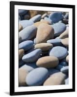 Olympic National Park, Wa: Blue and Brown Stones Found on Ruby Beach-Brad Beck-Framed Photographic Print