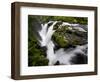 Olympic National Park, Wa: Water Flowing over Rocks Creating the Sol Duc Falls.-Brad Beck-Framed Photographic Print