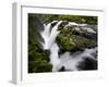 Olympic National Park, Wa: Water Flowing over Rocks Creating the Sol Duc Falls.-Brad Beck-Framed Photographic Print