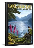 Olympic National Park, Washington - Lake Crescent-null-Framed Poster