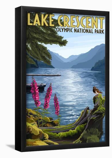 Olympic National Park, Washington - Lake Crescent-null-Framed Poster