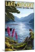 Olympic National Park, Washington - Lake Crescent-Lantern Press-Mounted Art Print