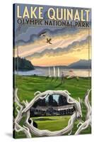 Olympic National Park, Washington - Lake Quinalt-Lantern Press-Stretched Canvas