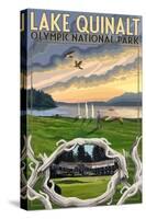 Olympic National Park, Washington - Lake Quinalt-Lantern Press-Stretched Canvas
